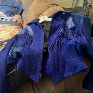 Suade jacket. Western style